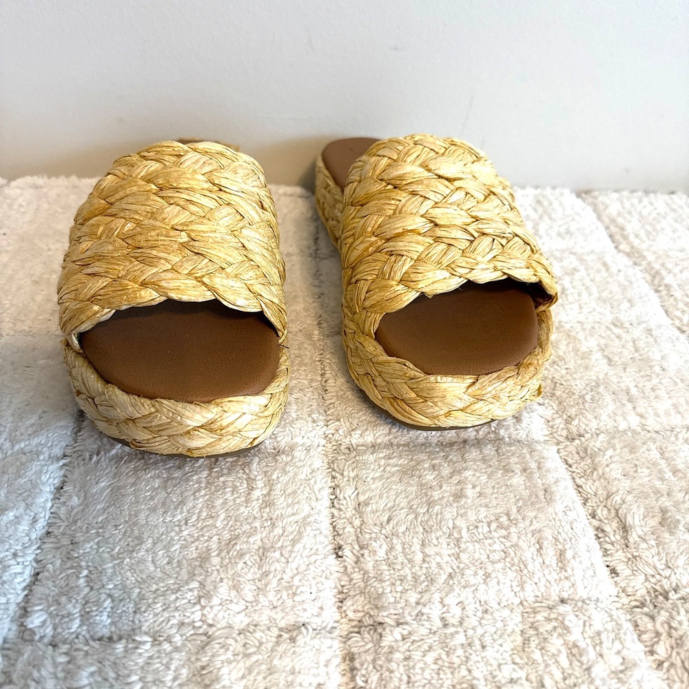 Womens Woven Slide Sandal Size 9 Summer‎ Vacation Coastal Beach Outdoors